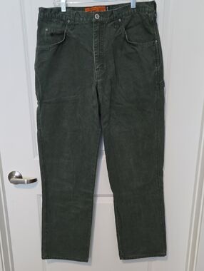 Jesse James Utility Carpenter 100% Cotton 12oz.34x34 Men's Olive Green